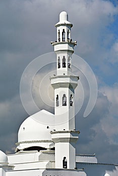 Minaret of Tengku Tengah Zaharah Mosque in Terengganu photo